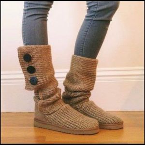 UGG AUSTRALIA Classic Cardy Sweater Knit Boots